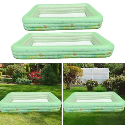 Image of ATORSE Inflatable Pool for Kids Funny Rectangle Ball Pool for Garden Backyard Party 1.5m