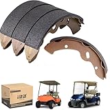 Golf Cart Replacement Brake Shoes Set for E-Z-GO G&E 1997-Up, Also Electric 1996 TXT, RXV Gas 2008-Up. for Yamaha G&E 1993-up, G14,G16 & G19. 4/Set.