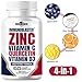 IMMUNO BLASTER Zinc Quercetin Vitamin C 800 mg with Vitamin D3 Antioxidant Immune Support High Potency Quercetin Zinc Supplement for Men and Women - Gluten, Soy, & Dairy Free - 60 Count (Pack of 1)