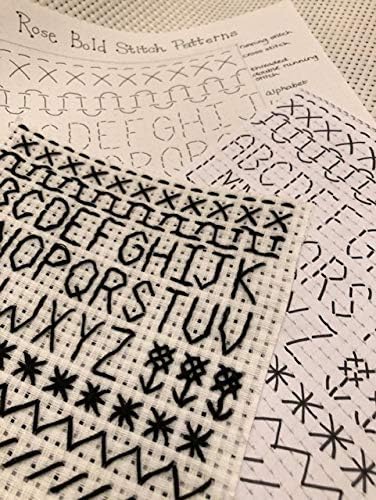 White Binca Squares (Pack of 10) Hand Cut 100% Cotton 6-Count Cross Stitch Fabric 15cm x 15cm Plus Stitch Pattern Sheet