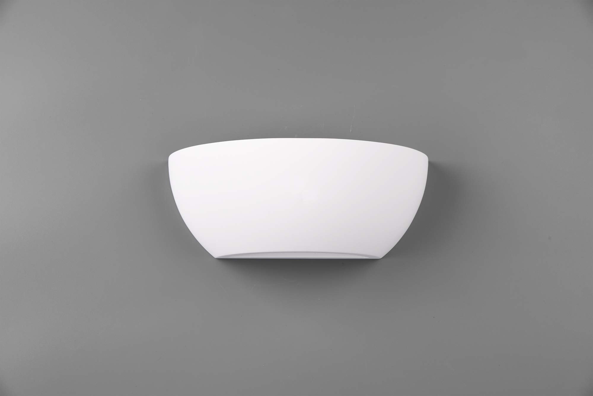 TRIO Lampe murale Roma 201000101 en plâtre blanc, sans 1 ampoule E14, 28 W