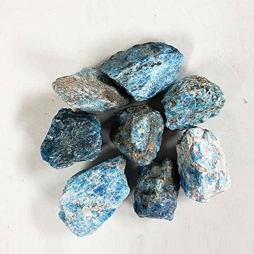 HXSCOO Piedras de apatito Azul - Piedras de Cristal al por Mayor a Granel - Cristales crudos a Granel (Size : 50g)