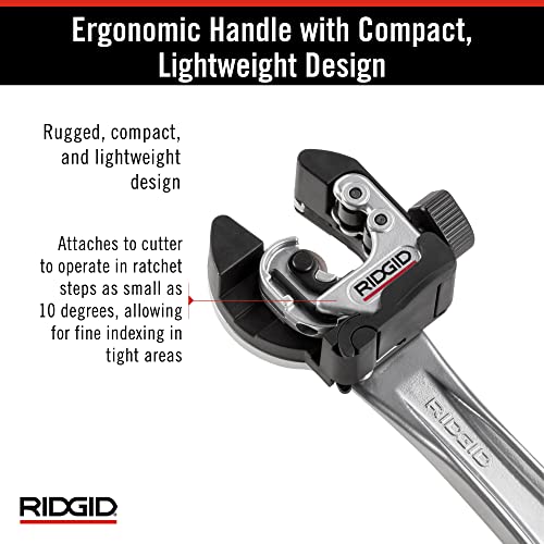 Image of RIDGID 32573 Model 118 2-in-1 Close Quarters Tubing Cutter for 1 /4 inch to 1-1 /8 inch Copper, Brass, and Aluminum Tubing, Compact tubing cutter with AUTOFEED