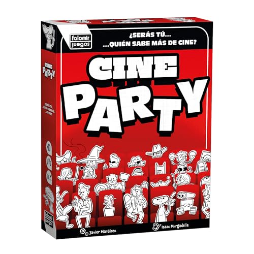 Cine Party Jogo de cartas de filmes para amigos e família, Party Game de cultura cinematográfica e rápida, 2-8 jogadores, 10 anos | jogo divertido de cinema