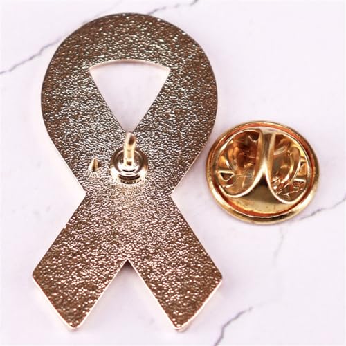 Image of Brain Cancer Awareness Enamel Pin Brain Cancer Ribbon Brooch Lapel Pin Gray Ribbon Pin for Cancer Survivors