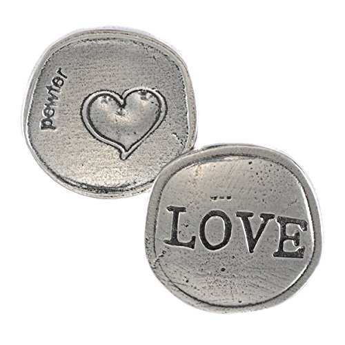 Crosby & Taylor Big Heart Love Lead-Free American Pewter Sentiment Coin