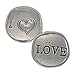 Crosby & Taylor Big Heart Love Pewter Sentiment Coin