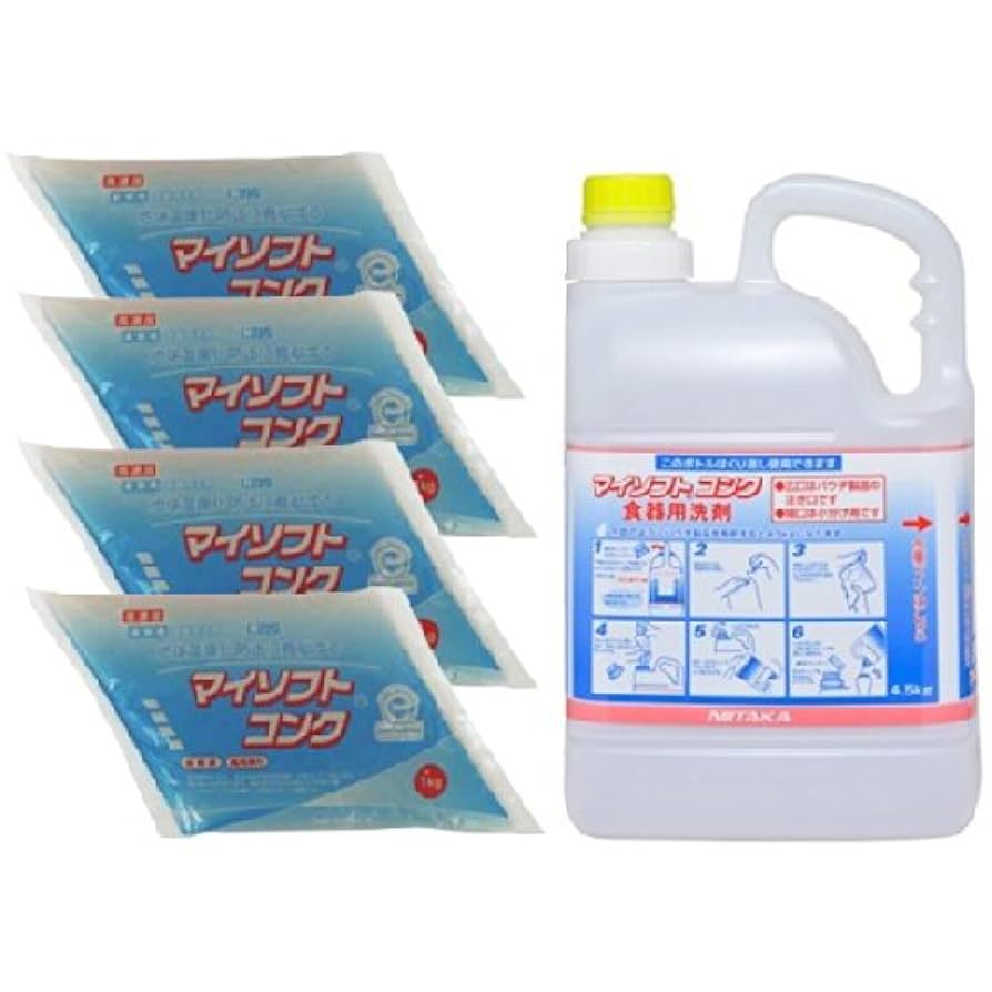 Amazon.co.jp: ニイタカ マイソフトコンク 1kg×4袋入＋専用希釈