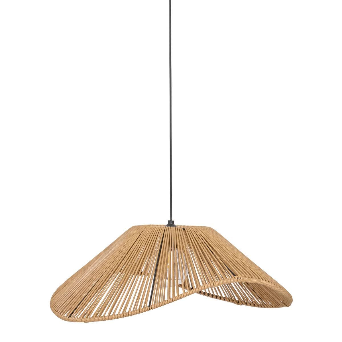 Atmosphera – Lampada a sospensione esterna myha senza lampadina, 45 x 40 x 170 cm, beige