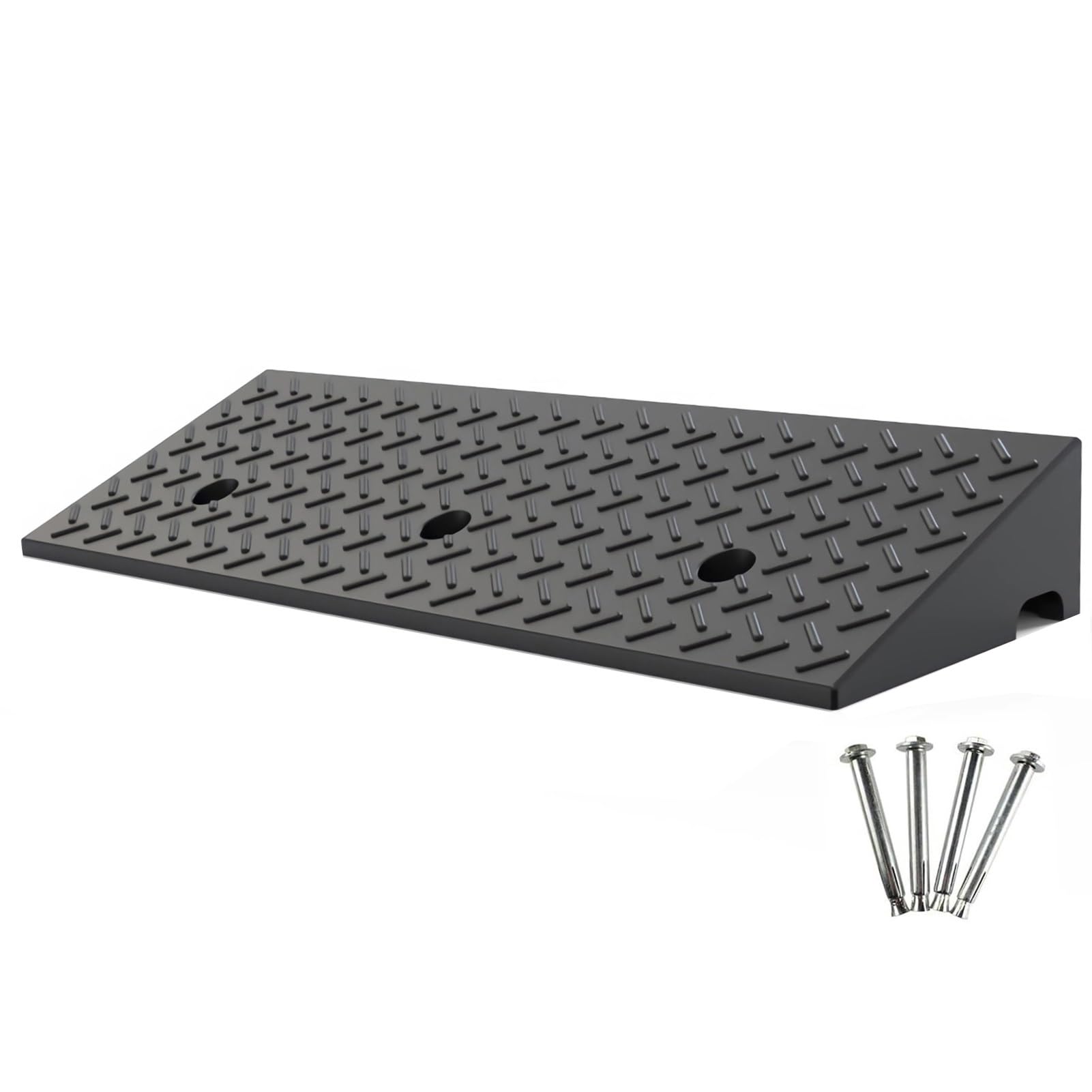 Rampa in Gomma per Cordoli da 4, 5, 6, 7, 8, 9 e 10 cm di Altezza,Capacità di Carico di 5500 Libbre,Rampa per Soglie per Auto e moto(Height 5cm)