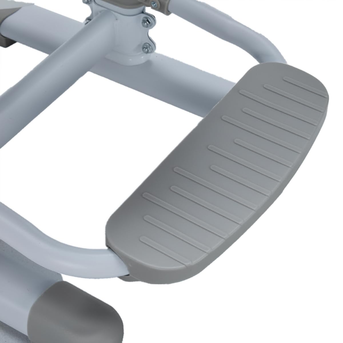 Spacetronik Schreibtischstuhl Kinder ohne Rollen, Kinderschreibtischstuhl Höhenverstellbar 37–51 cm, Kinderstuhl Schreibtisch mit Fußstütze & Mesh Rückenlehne, Stabiler Lernstuhl Kinder, Grau