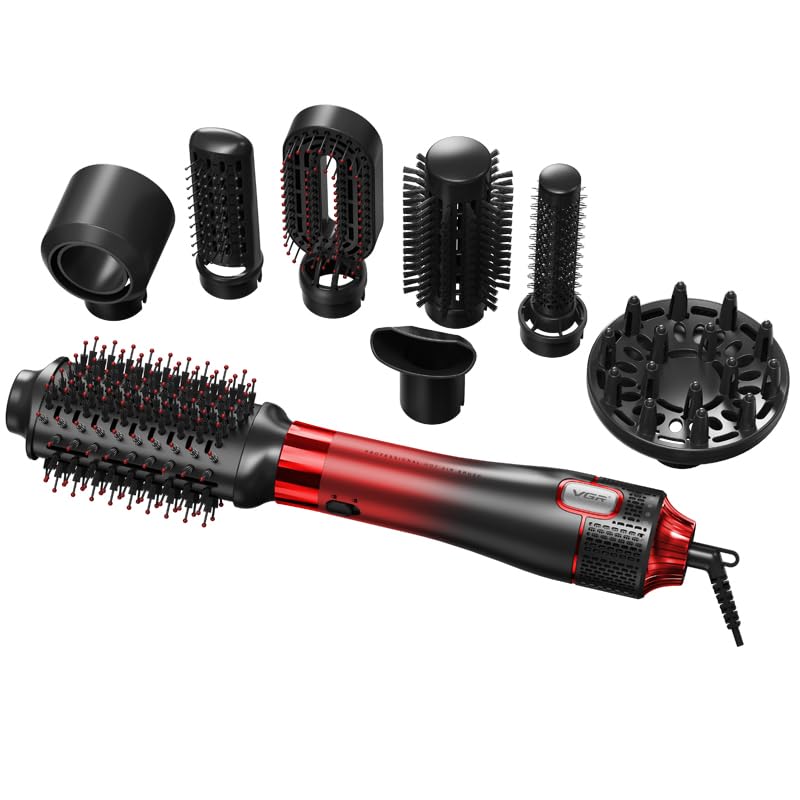 VGR V-488 Professional 1000-1100W | 8 IN 1 Hot Air Brush