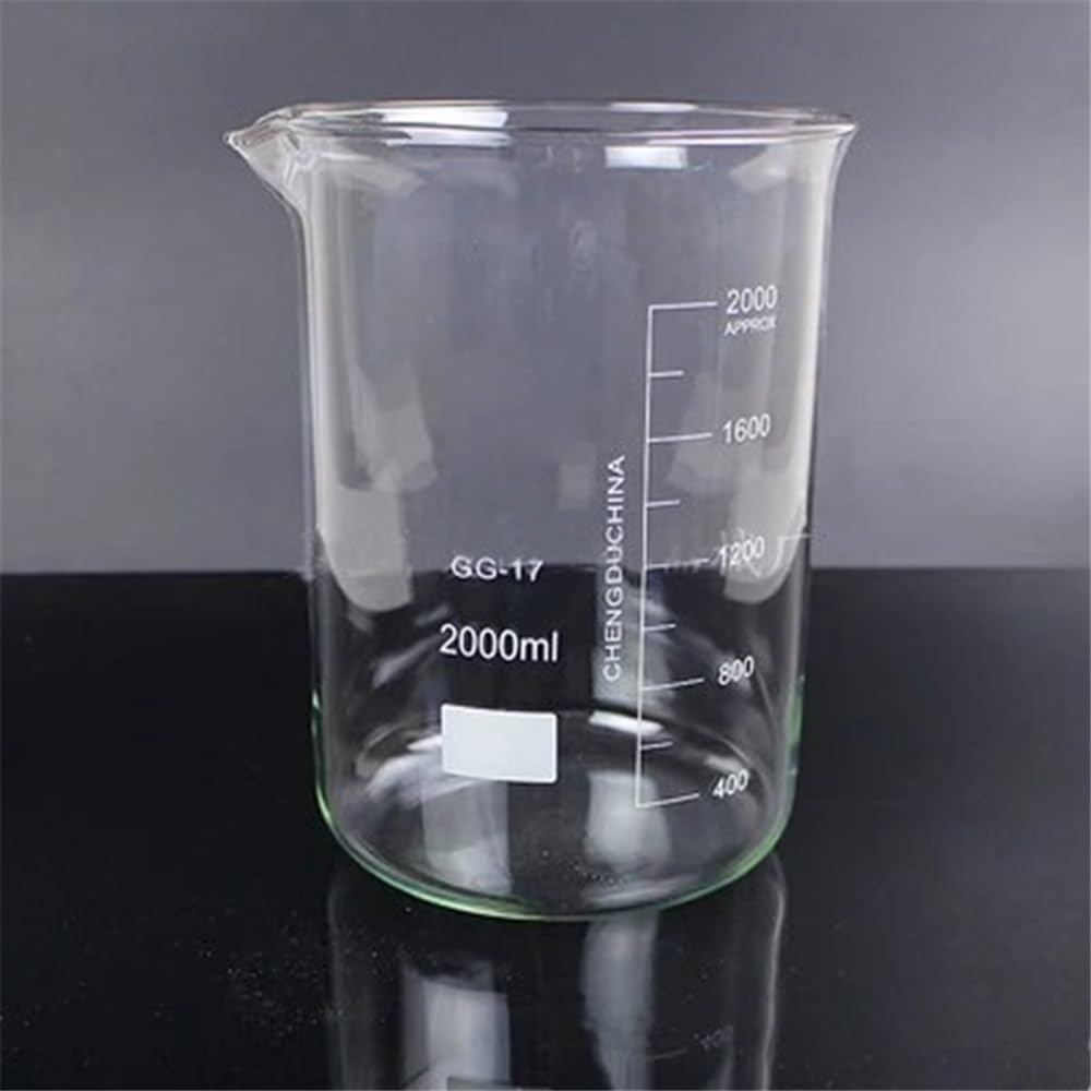 1 set (250 ml, 500, 1000, 2000 ml) becher in vetro resistente al calore for esperimenti, da laboratorio, attrezzatura Attrezzature da laboratorio