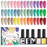 Kit de Vernis à Ongles: Le kit manucure comprend 21 flacons de vernis à ongles de différentes couleurs, un flacon de base, un flacon de top coat brillant et un flacon de top coat mat, tous d'une contenance de 42 effets différents peuvent être obtenus, correspondant au style que vous souhaitez pour répondre à vos besoins quotidiens.