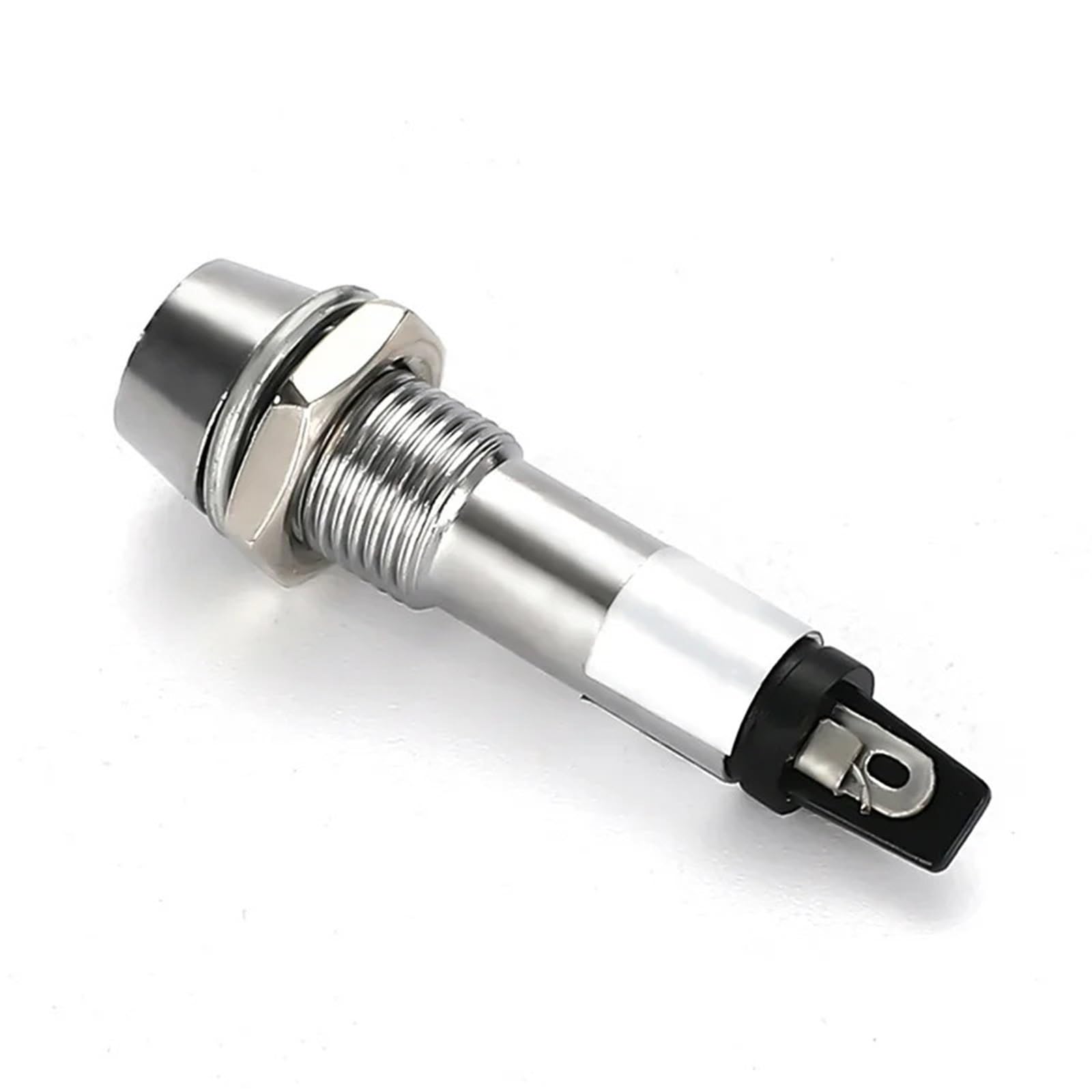 1/5/10 piezas 8MM pequeña fuente de alimentación metal LED luz de señal de trabajo XD8-1 luz circular de cobre rojo verde amarillo 12V 24V 220V(DVPCOPM-SL,10PCS_24 V)