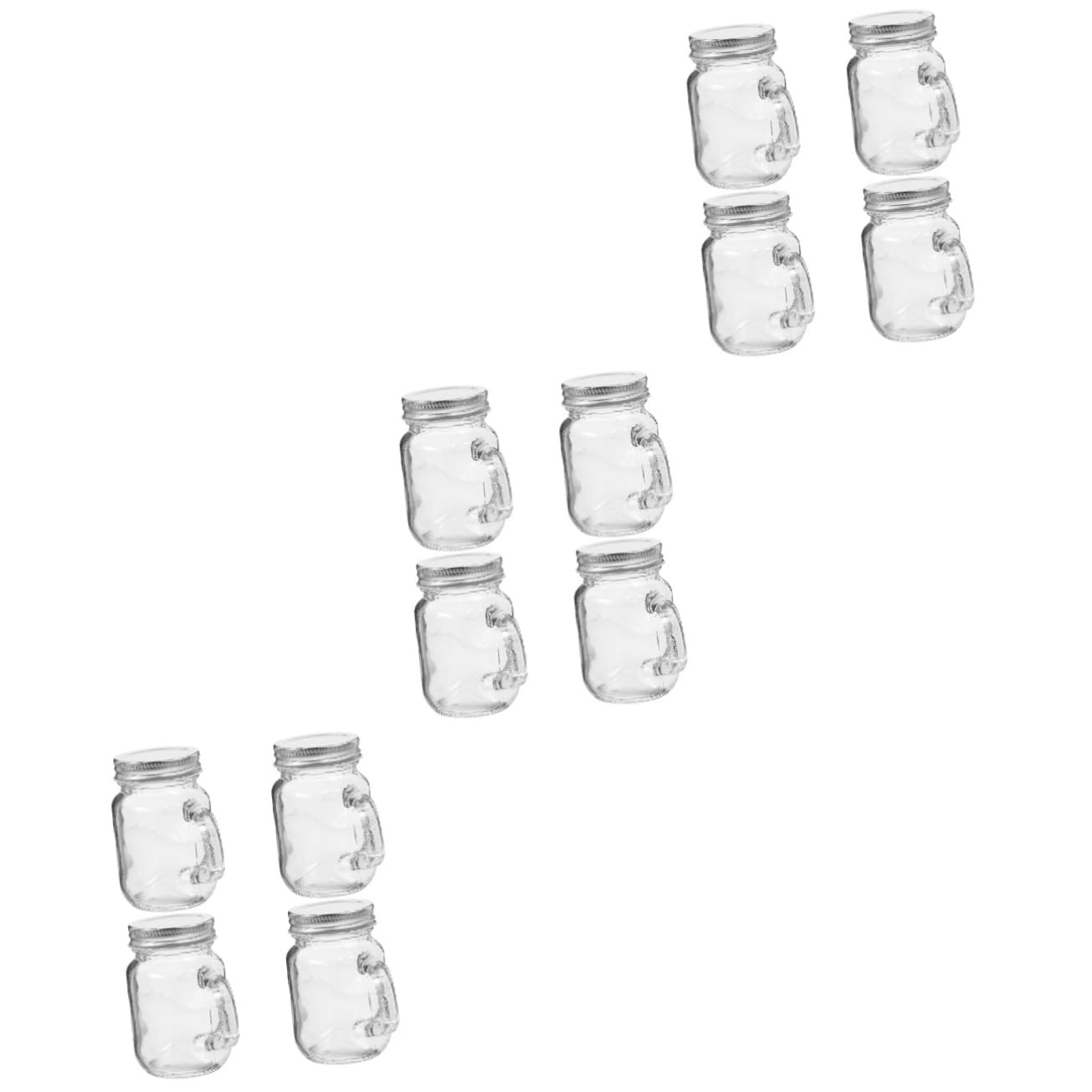 ABOOFAN 12 Stück Mini Einmachgläser Getränke Aufbewahrungsflaschen Kerzenglas Glasversiegelungsgläser Marmeladenhalter Gläser Kleine Früchte Marmeladenflaschen Küche Honighalter