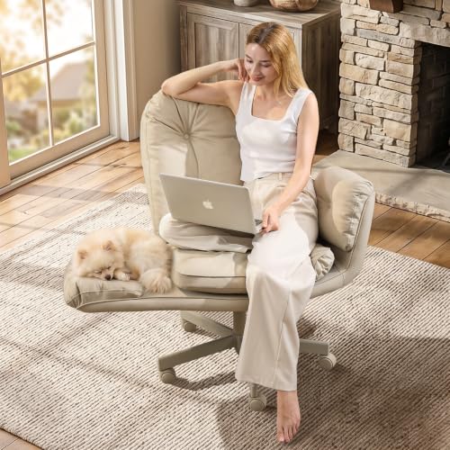 amseatec Criss Cross Office Chair with Armrests & Wheels,...