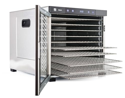 Dörrautomat/Obsttrockner G21 Mistral Edelstahl, 1.100 W, 10 Trockenplatten und 10 Feinsiebe, Digitale Temperatureinstellung: 35–75 °C – Bild 3
