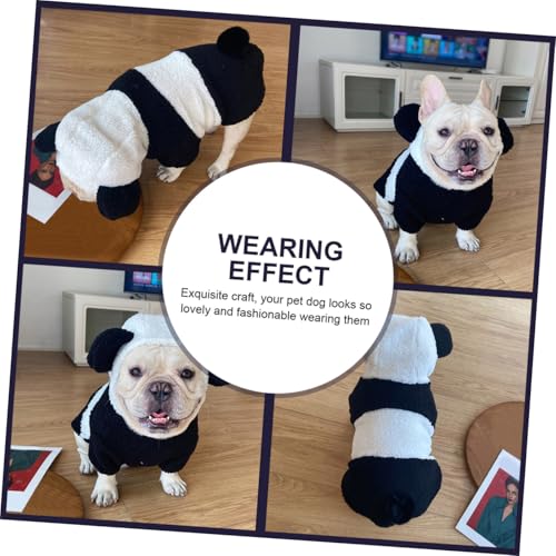 Disfraz de panda para perros - Ropa acogedora para mascotas miniatura 5