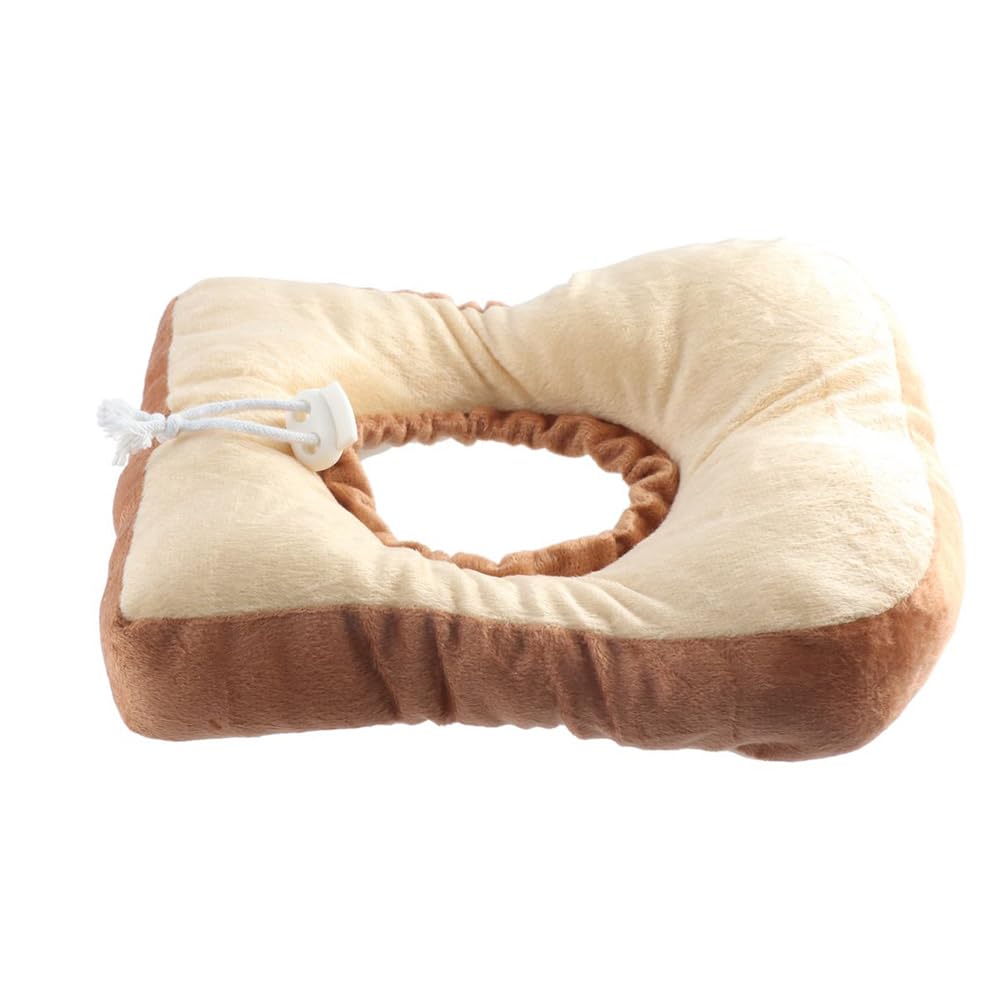 Collar de recuperación para gatos, collar ajustable para gatos con borde suave, bonito collar de cono de cuello tostado antiarañazos, collar creativo para mascotas para gatitos y gatos
