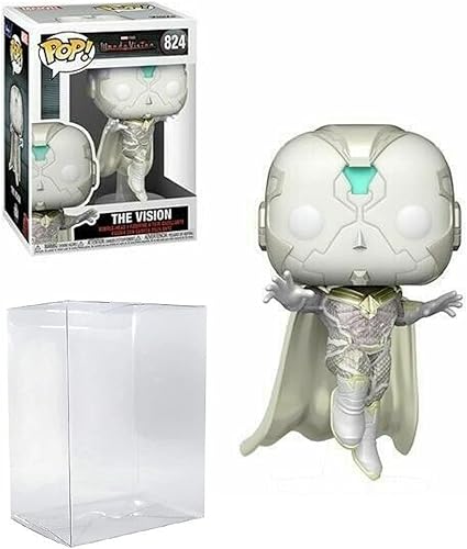 The Vision Pop #824 Pop TV: Figura de vinilo Wanda Vision (con protector EcoTek para proteger la caja de exhibición)