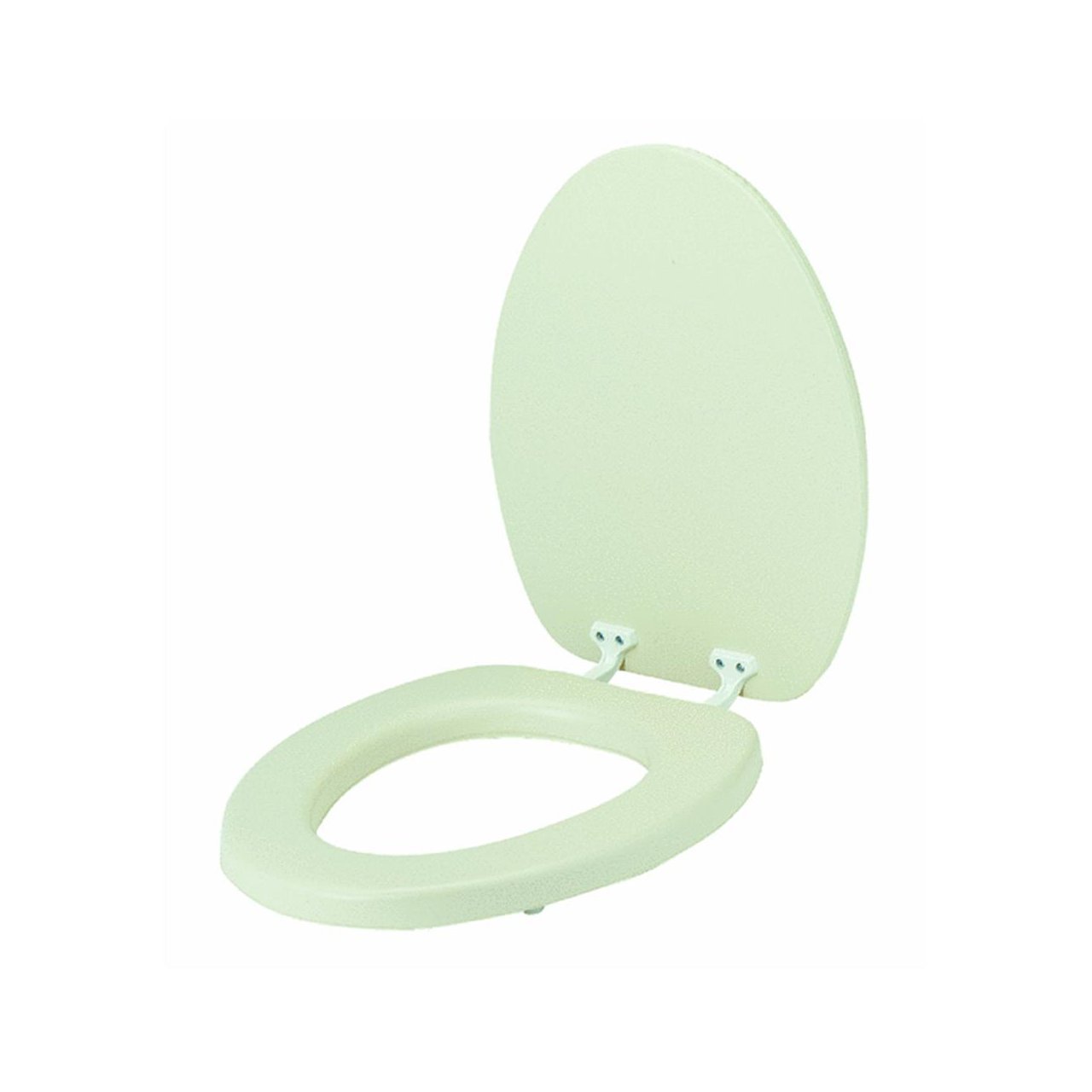Mayfair113EC 006 Soft Toilet Seat Easily Removes, ELONGATED, Padded with Wood Core, Bone