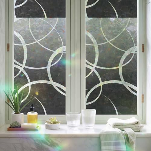 Película Decorativa de Privacidad para Ventanas Gris miniatura 3