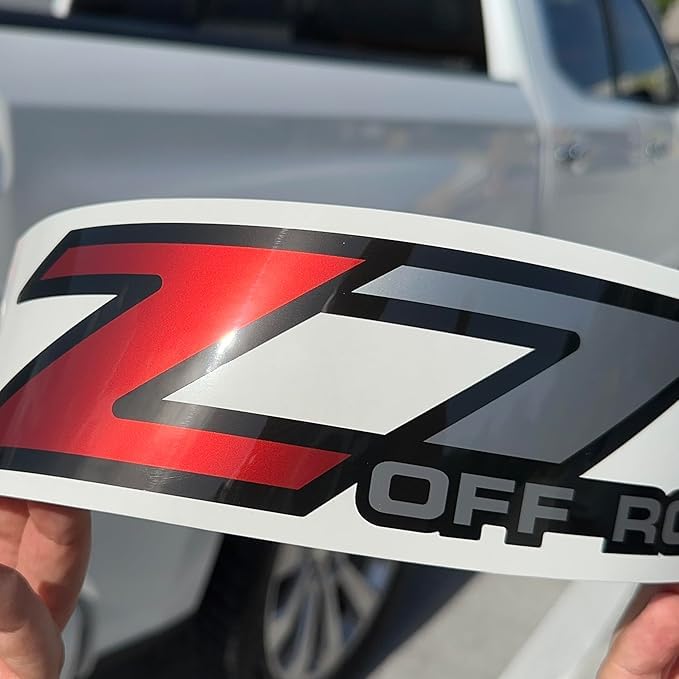 Z71 Offroad Calcomanías para Chevy Silverado Z71 2001-2006 lado de la cama 1500 2500 HD 01-06 (juego de 2 calcomanías transparentes)