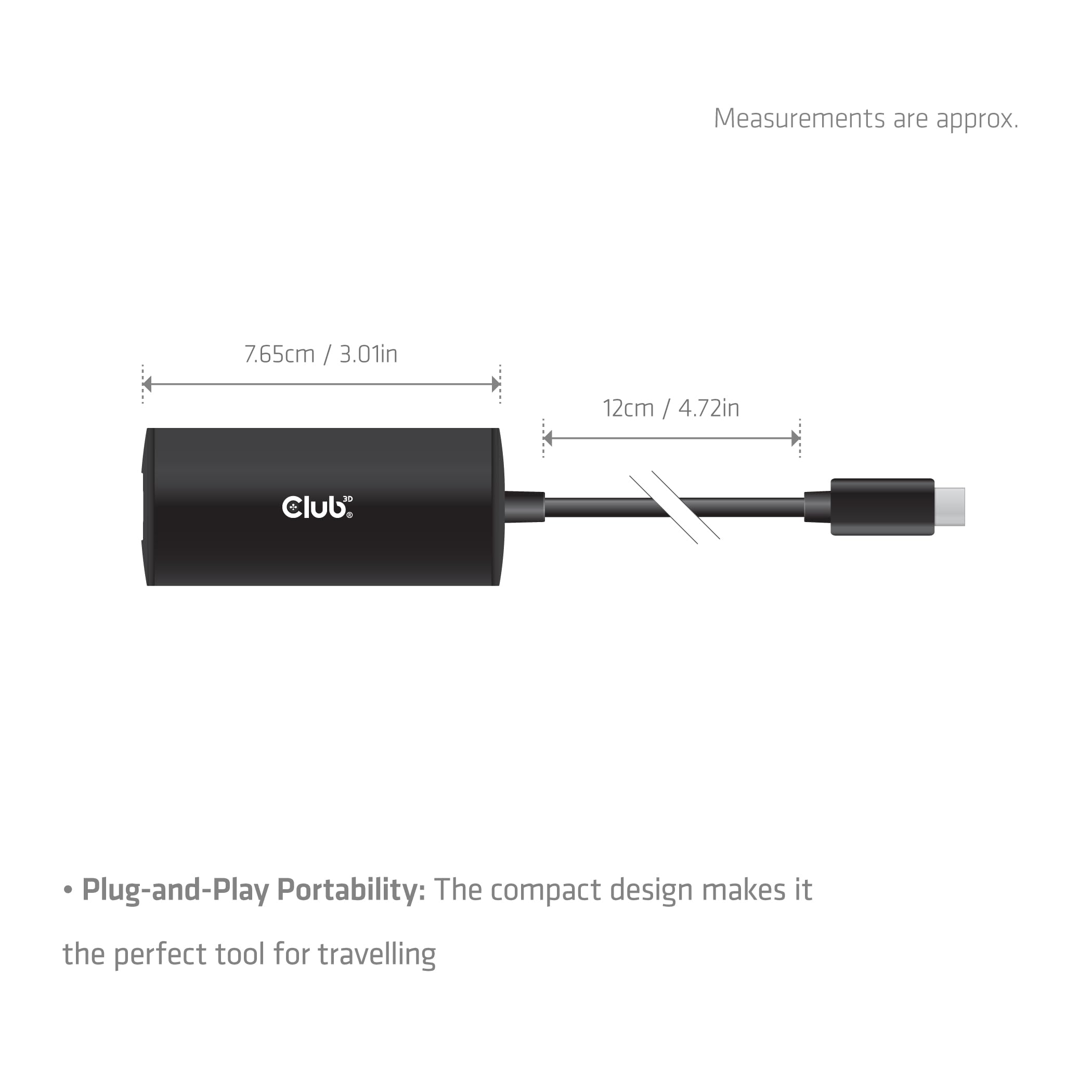 Club3D CAC-2531 USB-C® a RJ45 10G adattatore Ethernet