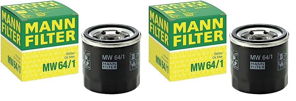 MANN-FILTER MW 64/1 - Motorrad-Ölwechselfilter Ölfilter – Für Motorräder (Packung mit 2)