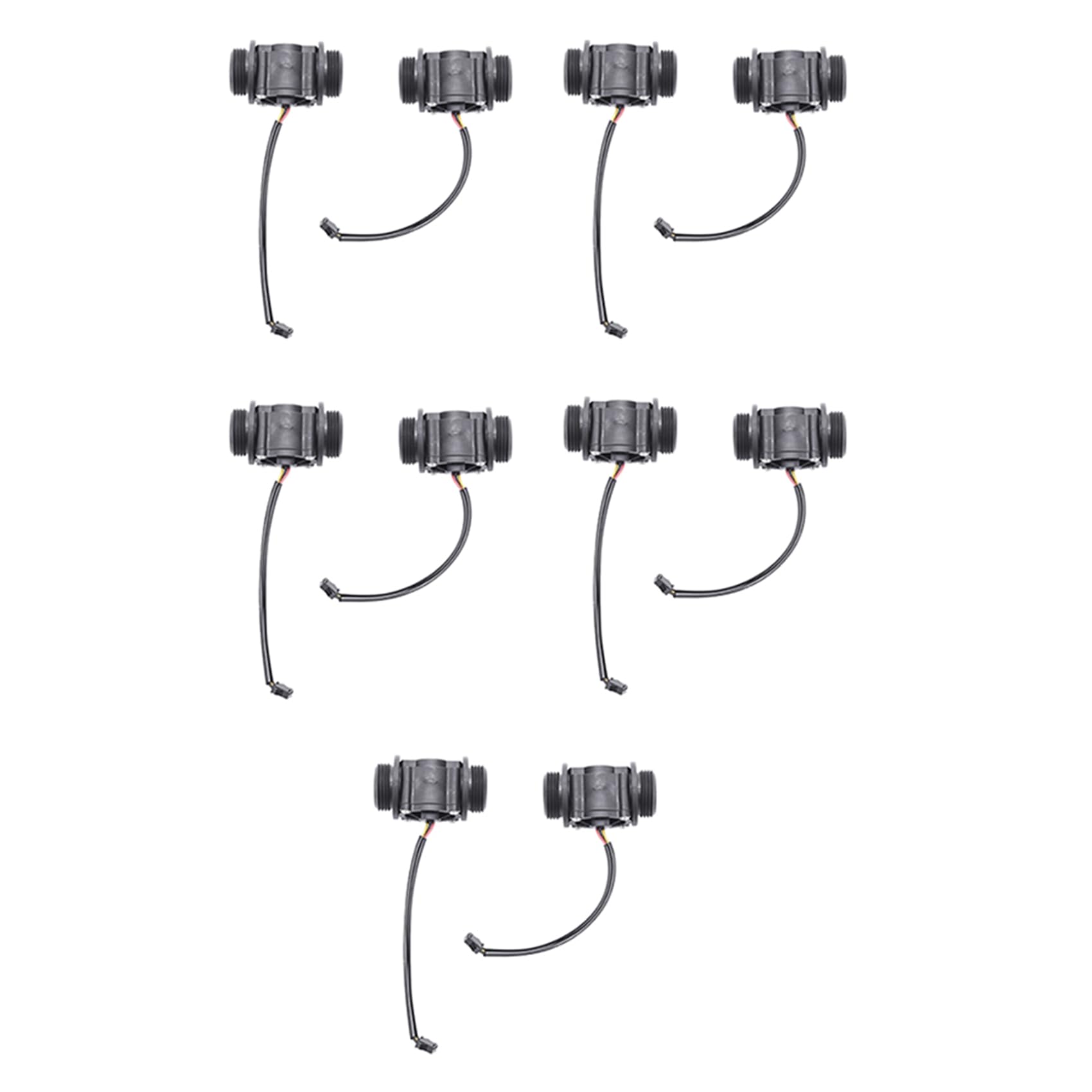 Jnchdghwa Black 10Pcs Water Sensor Meter Water Meter Sensor Flowmeter Water Sensor Counter Indicator Fs400a G1