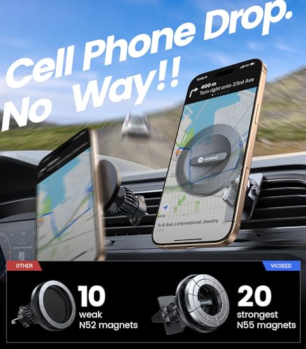 Image of VICSEED for MagSafe Car Mount [Upgraded Strong Magnetic & Won't Break Vent]