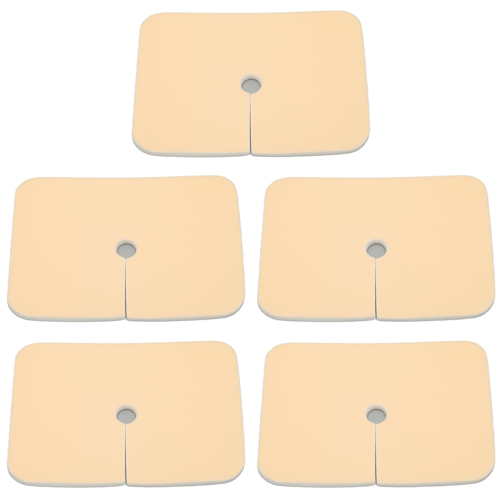 10 x 7.5cm Tracheotomy Dressing, Reusable Foam Waterproof Tracheostomy Pad Trach Gtube Cover for Adaptive Neck Surgical (5pcs)