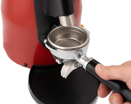 Miniatura 3 de La Pavoni ZIP-JR-R CommericalZip Junior Auto molinillo de café rojo 14 HP Motor Auto 1 toque de dosificación 1  34 libras de capacidad Hopper Holds
