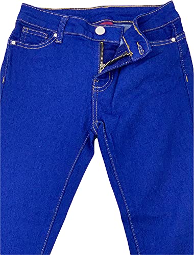 Image of ToBeInStyle Girl's Denim Easy Styling Classic Timeless Everyday Jeans Zip-Up Closure