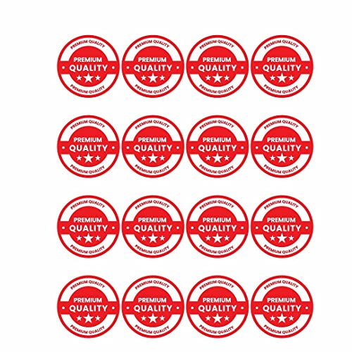 Image of CVANU 2500pcs Premium Quality Mini Sticker in Red Color Round Shape (20 X 20mm) cv6