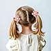 20 Pcs Boutique Baby Girl Hair Clips with Flowers, 2 inches Hair Bow Clips for Toddler Girls 10 Colors, Non Slip Little Girls Hair Accessories for Thin Thick Hair