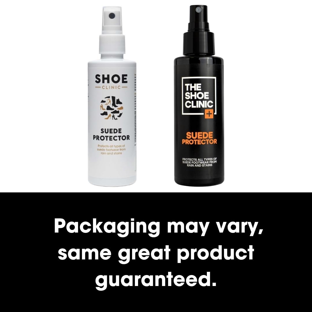 Shoe Clinic Suede Protector Spray for Suede & Nubuck Leather | Stain, Dirt & Rain Water Protection | Waterproof Shoe Protector Spray for Shoes, Boots & Trainers | 125ml