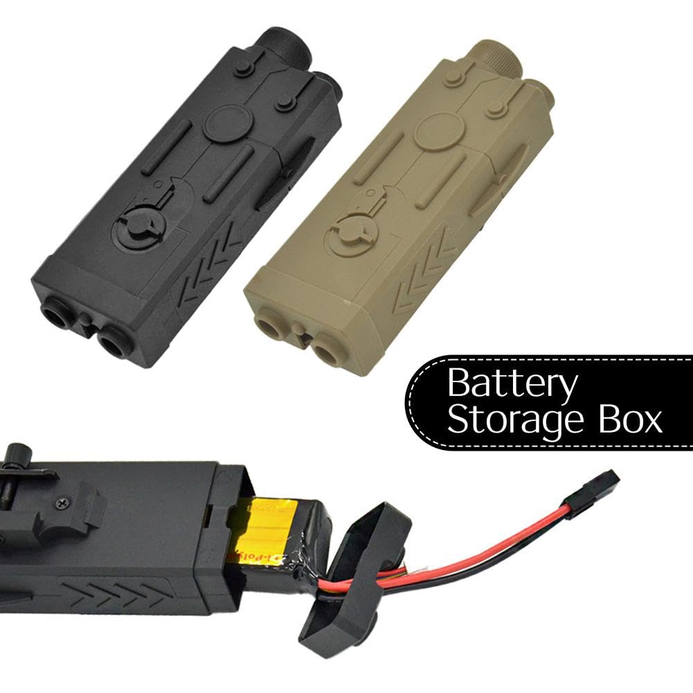 Custodia tattica per batteria, batteria agli ioni di litio, scatola per montaggio su rotaia, 1600-2300 mAh, ideale per applicazioni militari e di caccia