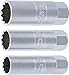 Produktbild BGS 6858 | Zündkerzen-Einsatz-Satz Zwölfkant | 3-tlg. | 10 mm (3/8") | SW 14 - 16 - 18 mm | Zündkerzenschlüssel