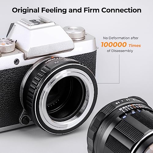 Anillo Adaptador de Montura para Lente K&F Concept M42 a Fujifilm FX X-Pro1, X-Pro2, X-T, X-E, X-A y otras cámaras mirrorless de la serie X miniatura 3