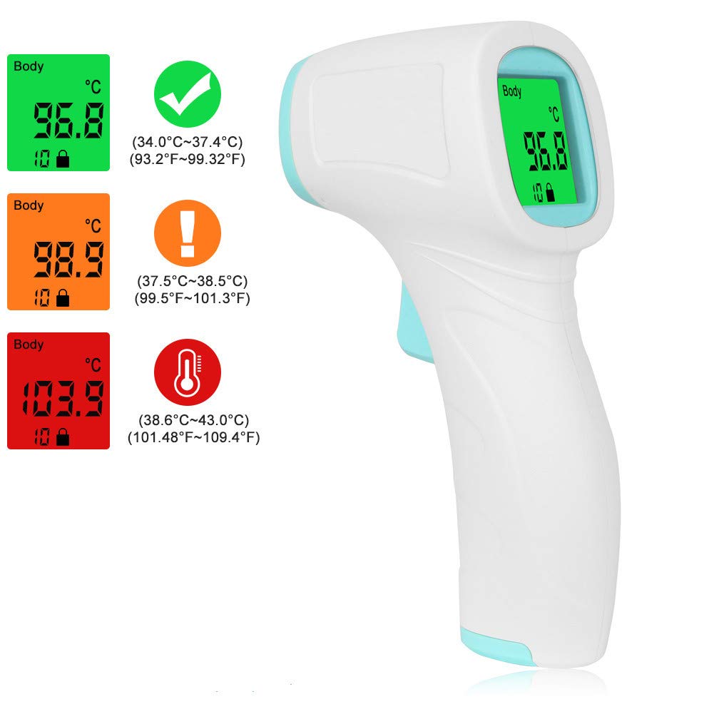 Forehead Thermometer Non-Contact Infrared Thermometer for Baby Kids and Adults Accurate Instant Readings Forehead Thermometer with LCD Display (Transit time: 6-12 Days)