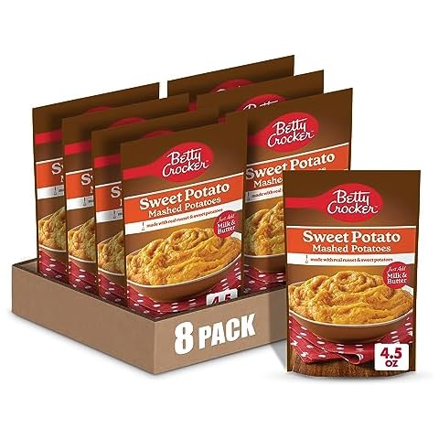 Betty Crocker Sweet Potato Mashed Potatoes 4.5 oz Pack of 8 Cover