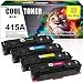 Produktbild (Chip) Cool Toner kompatibel für 415A W2030A 415X W2030X W2031A W2032A W2033A Tonerkartuschen für HP Color Laserjet Pro MFP M479fdw M479dw M479dn M479,HP Color Laserjet M454dw M454dn M454