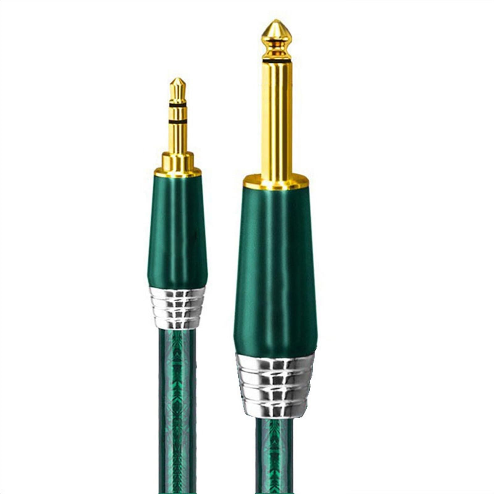 akcesoria do gitary Profesjonalny Posrebrzany Kabel Audio HIFI TRS 3.5 Do 6.5 Do Gitary Wzmacniacza Komputerowego (Color : TS-3m)