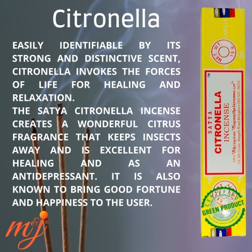 Original Satya Nag Champa Citronella Incense Sticks - Image 2