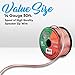 Pyramid 50ft 14 Gauge Speaker Wire-Copper Cable in Spool for Connecting Audio Stereo to Amplifier,Surround Sound System,TV Home Theater and Car Stereo-Pyramid RSW1450,BLACK