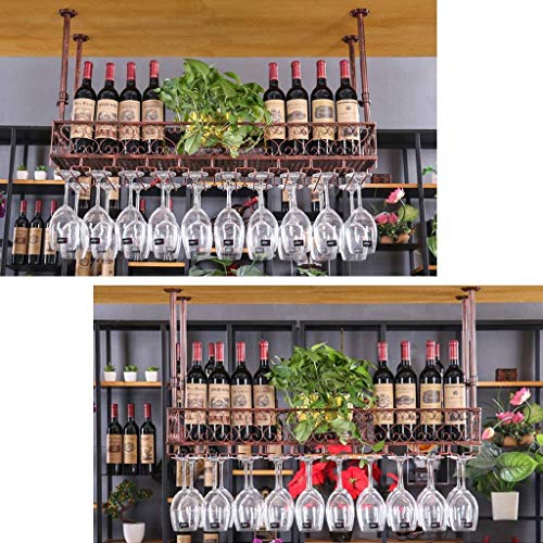 Rangement suspendu pour verres à vin protégeant la verrerie