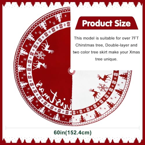 Ourwarm S-SQ-ZZ-YX-DR-60-1 Christmas Tree Skirt 60 Inches thumb #1