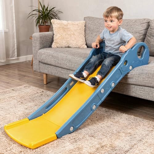 Funsland Indoor Sofa Slide for Kid: Toddler Slide Suitable for Sofa Bed and Stair Side - Growth Partner for 1 2 Year Old Baby